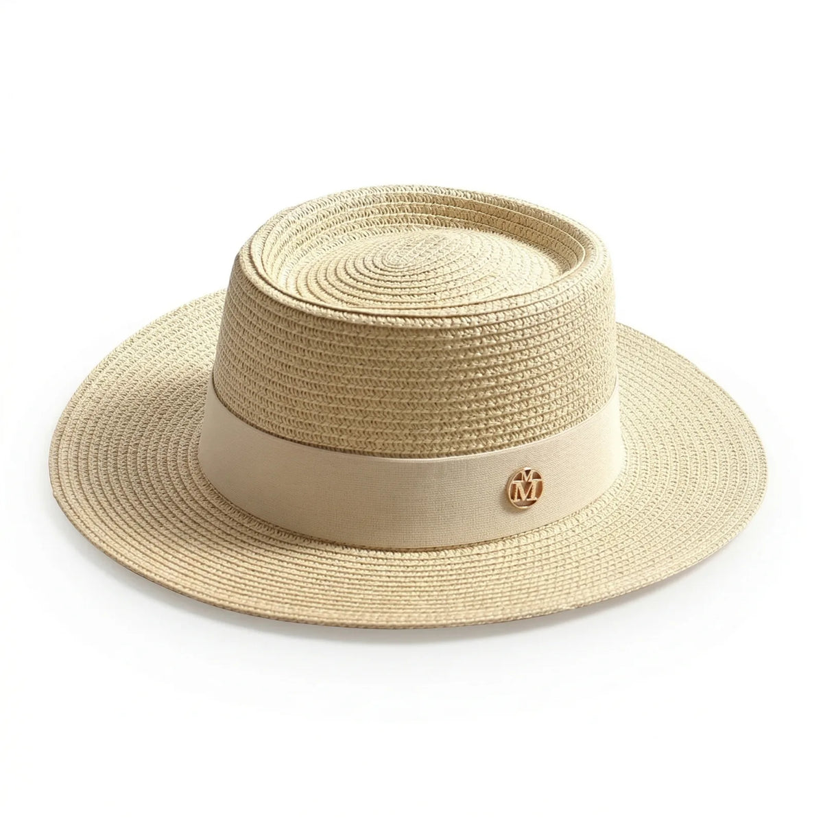 Chapeau Paille Plage Femme — coloris beige