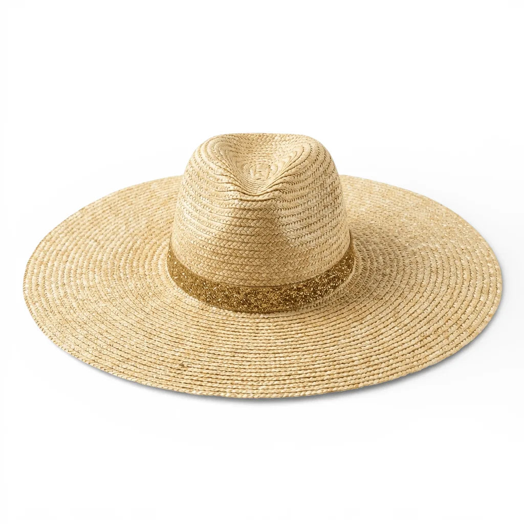 Chapeau Panama Bord Large — coloris kaki