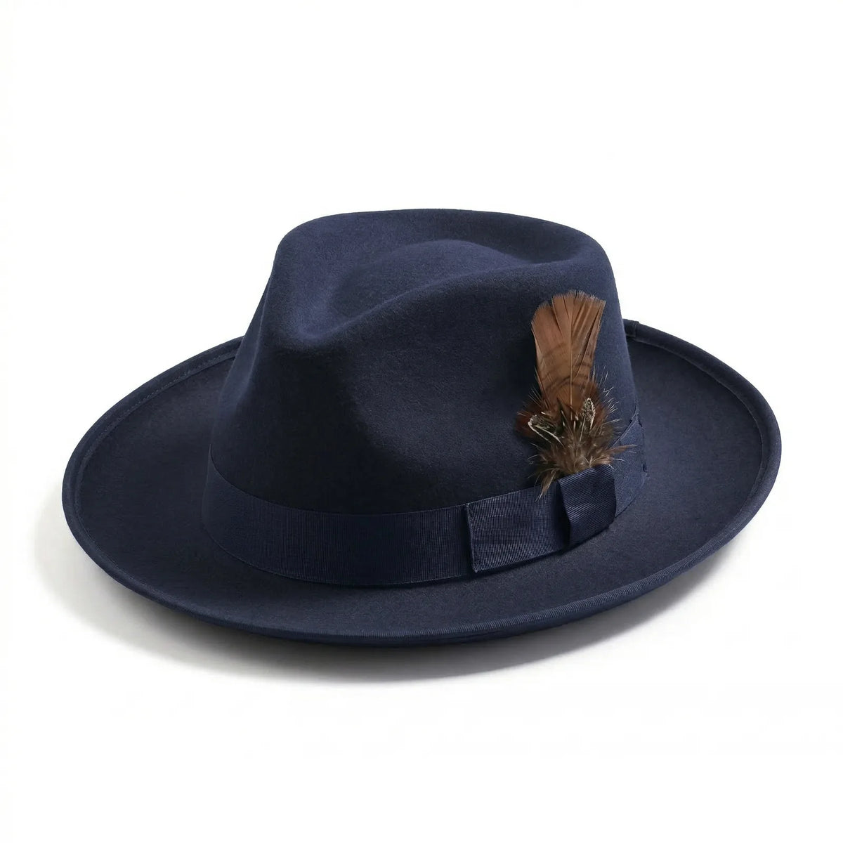 Chapeau Panama Fedora Homme — coloris bleu