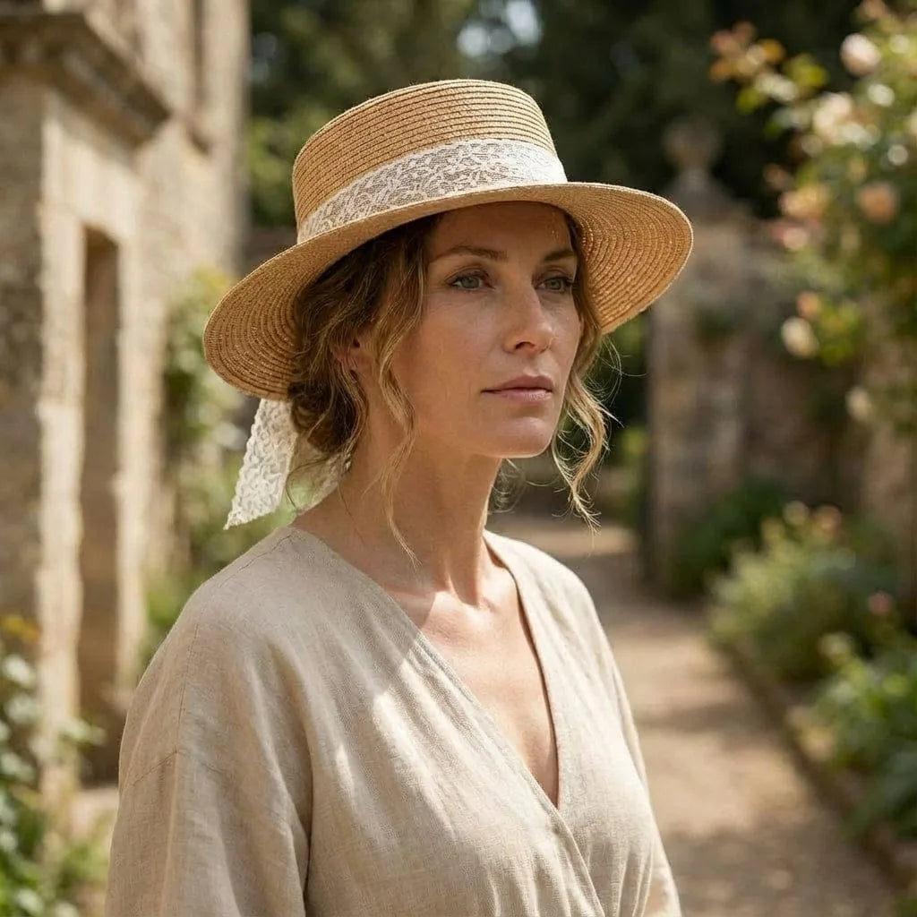 Chapeau Panama Femme, porté