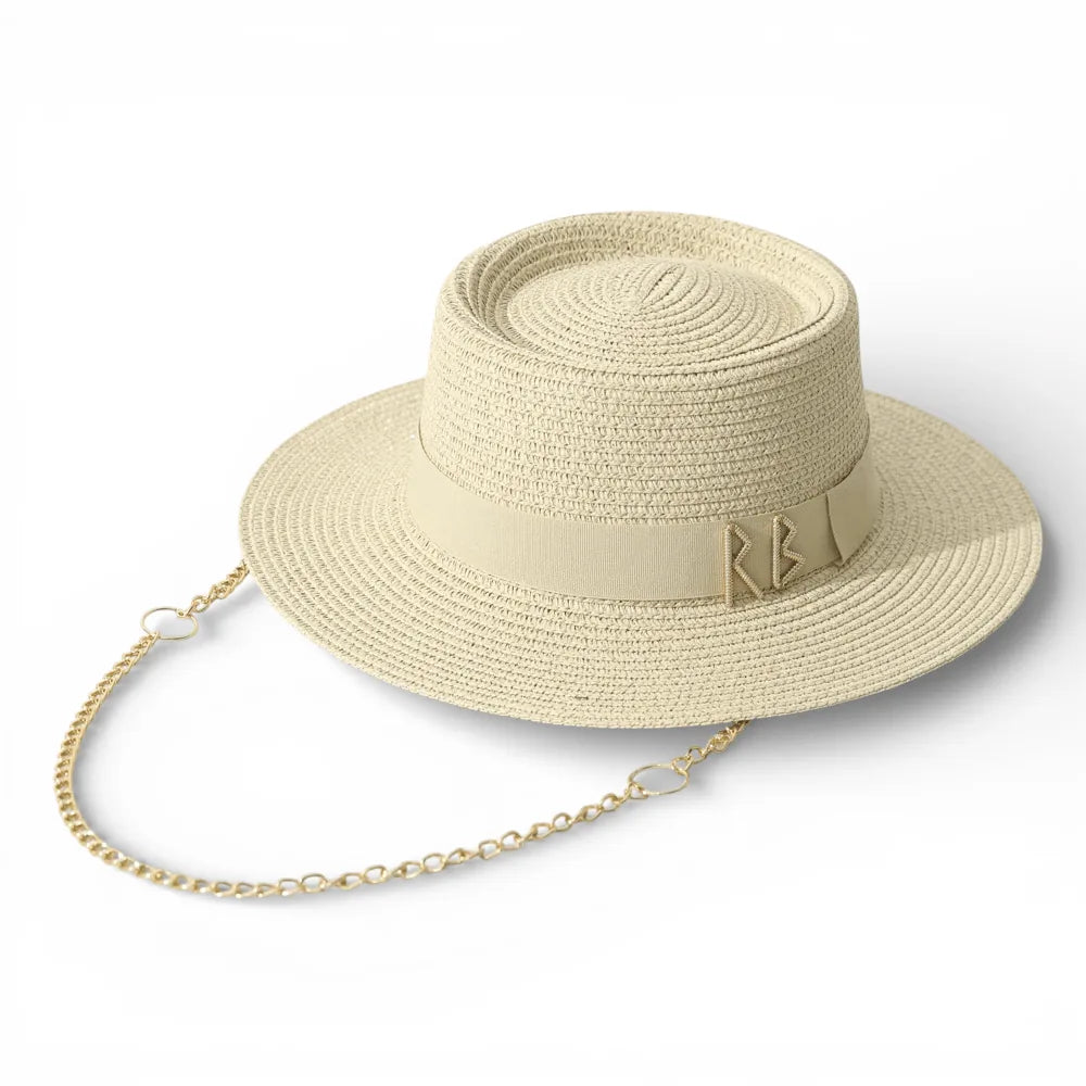 Chapeau Panama Mariage — coloris beige