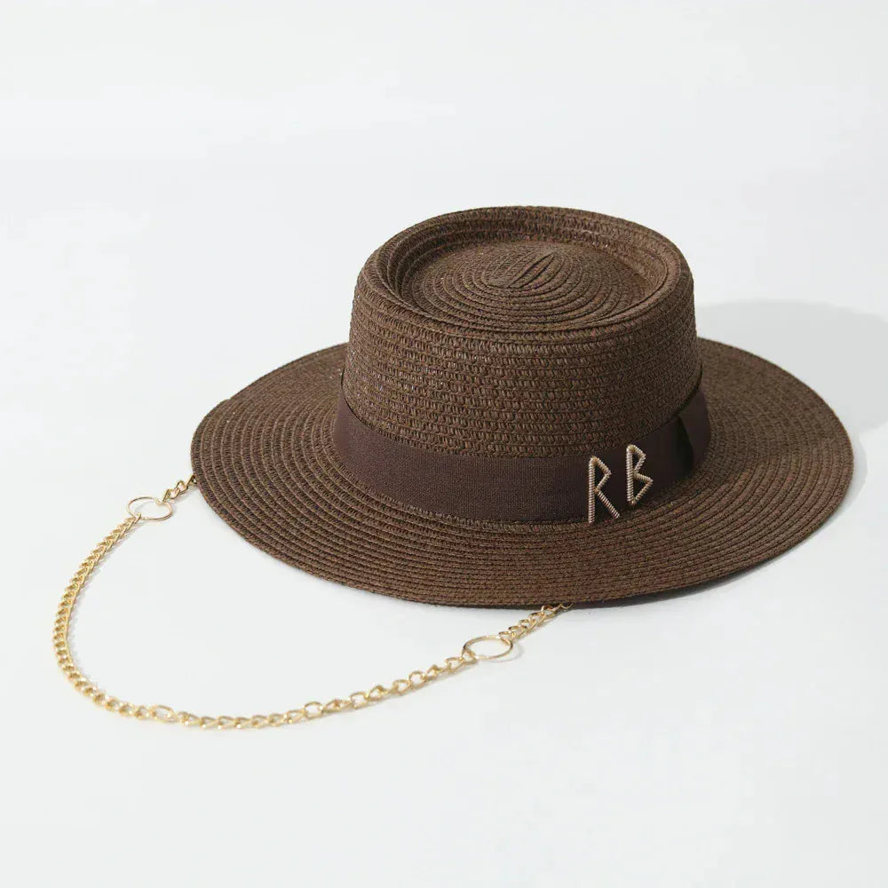 Chapeau Panama Mariage, vue de détail