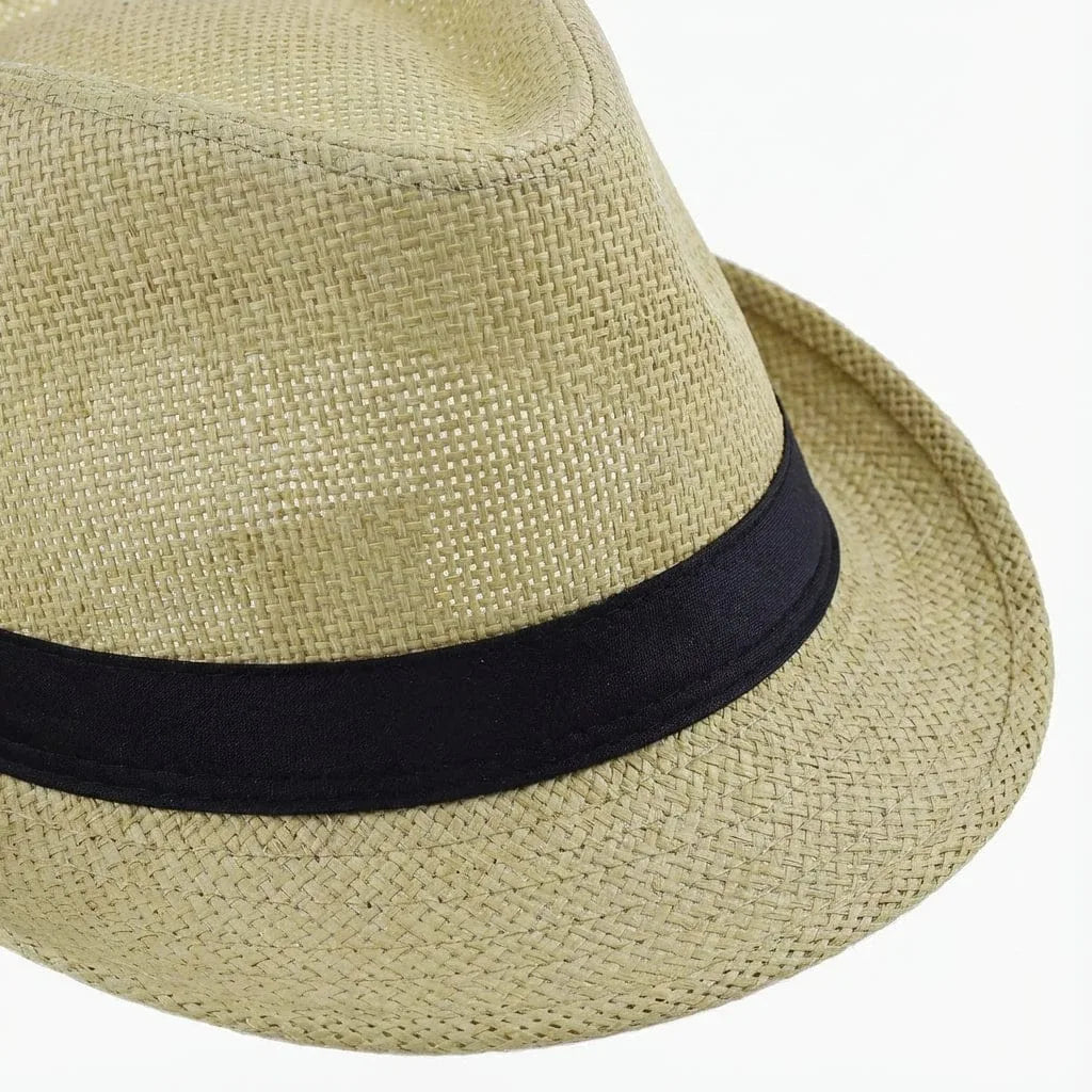 Chapeau Panama Paille, vue de trois-quarts
