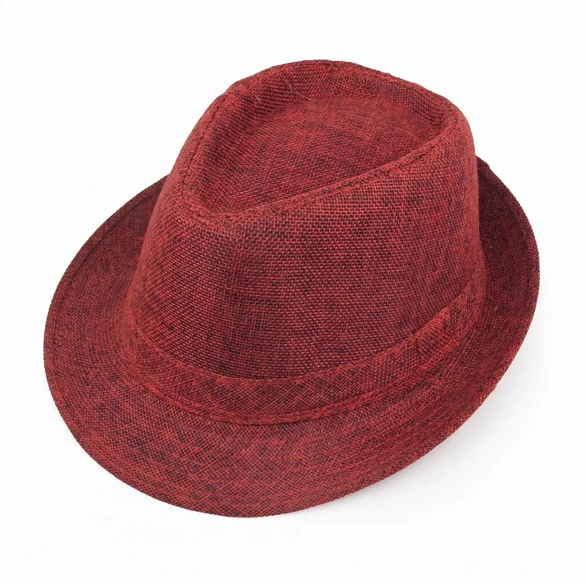 Chapeau Panama Paille Simple — coloris bordeaux