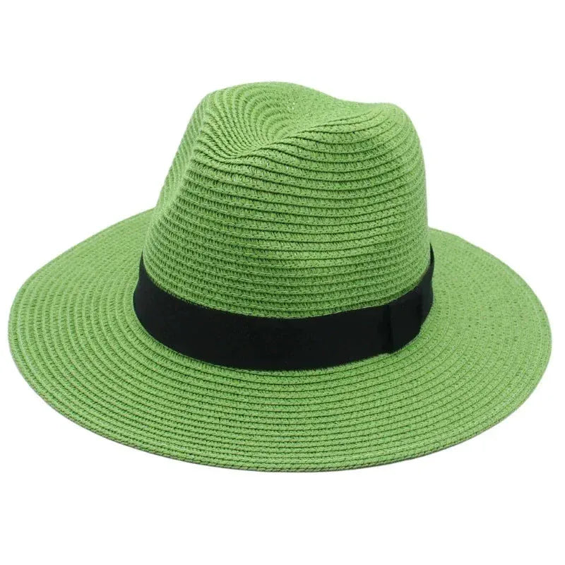 Chapeau Panama Ruban — coloris vert