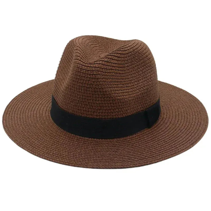 Chapeau Panama Ruban — coloris marron
