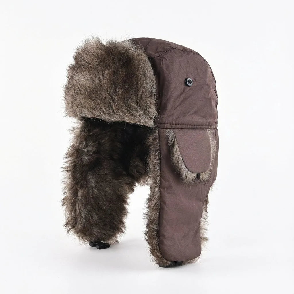 Chapeau Russe Aviateur, de dos