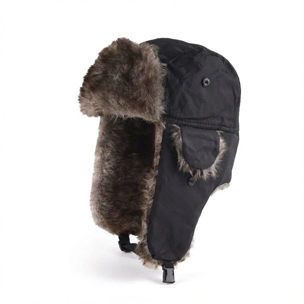 Chapeau Russe Aviateur — coloris noir