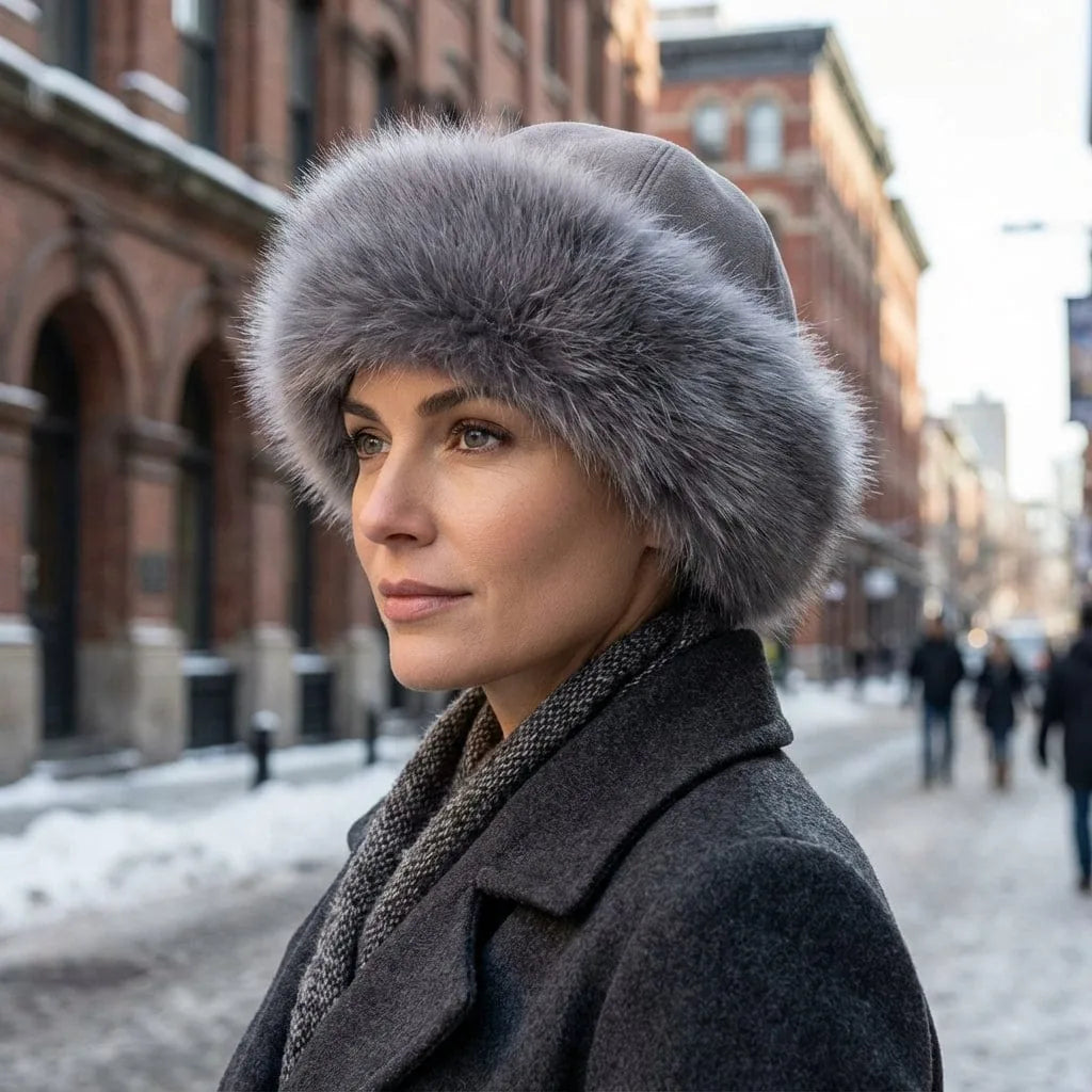 Chapeau Russe Femme, porté