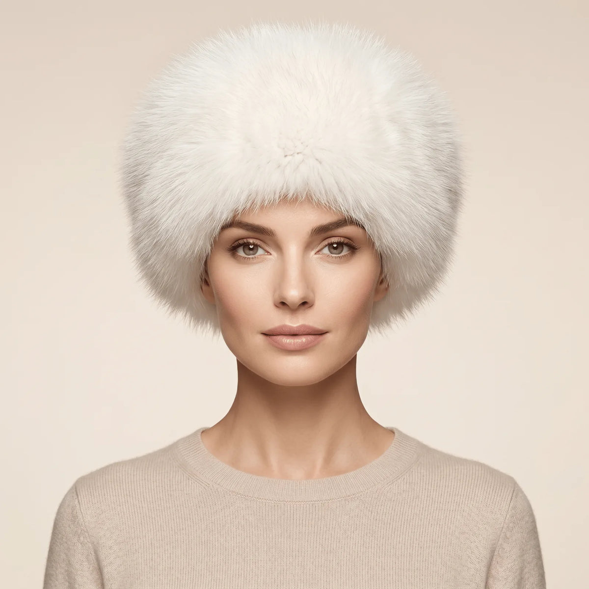 Chapeau Russe Fourrure, porté