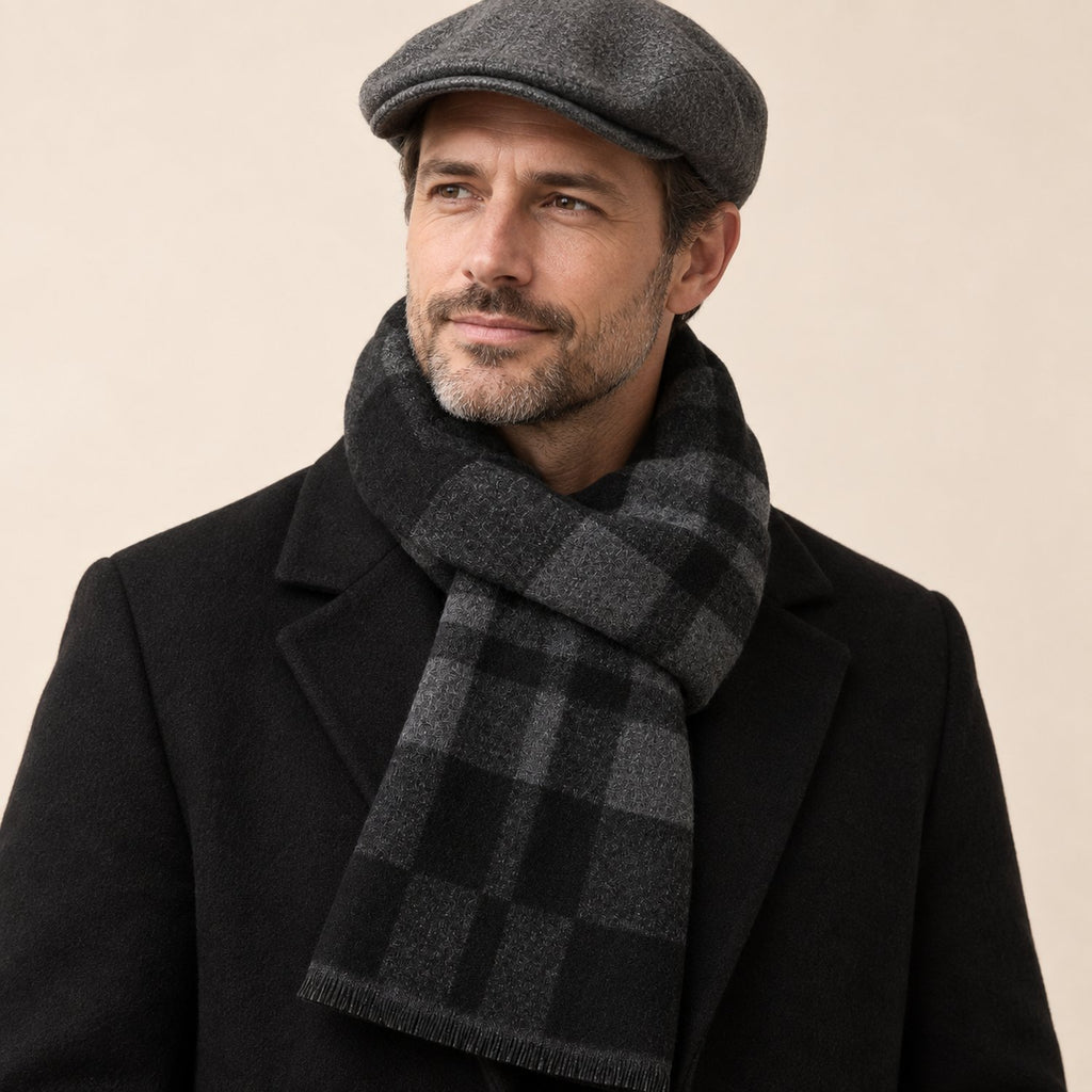Écharpe Homme Hiver, porté