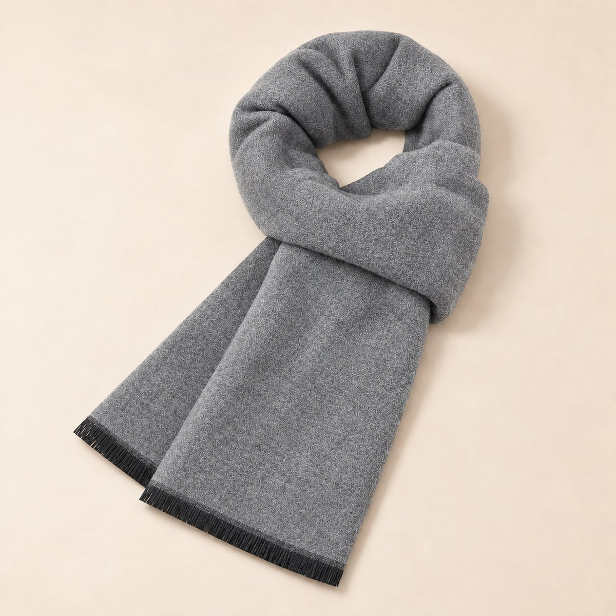 Écharpe Homme Hiver — coloris gris clair