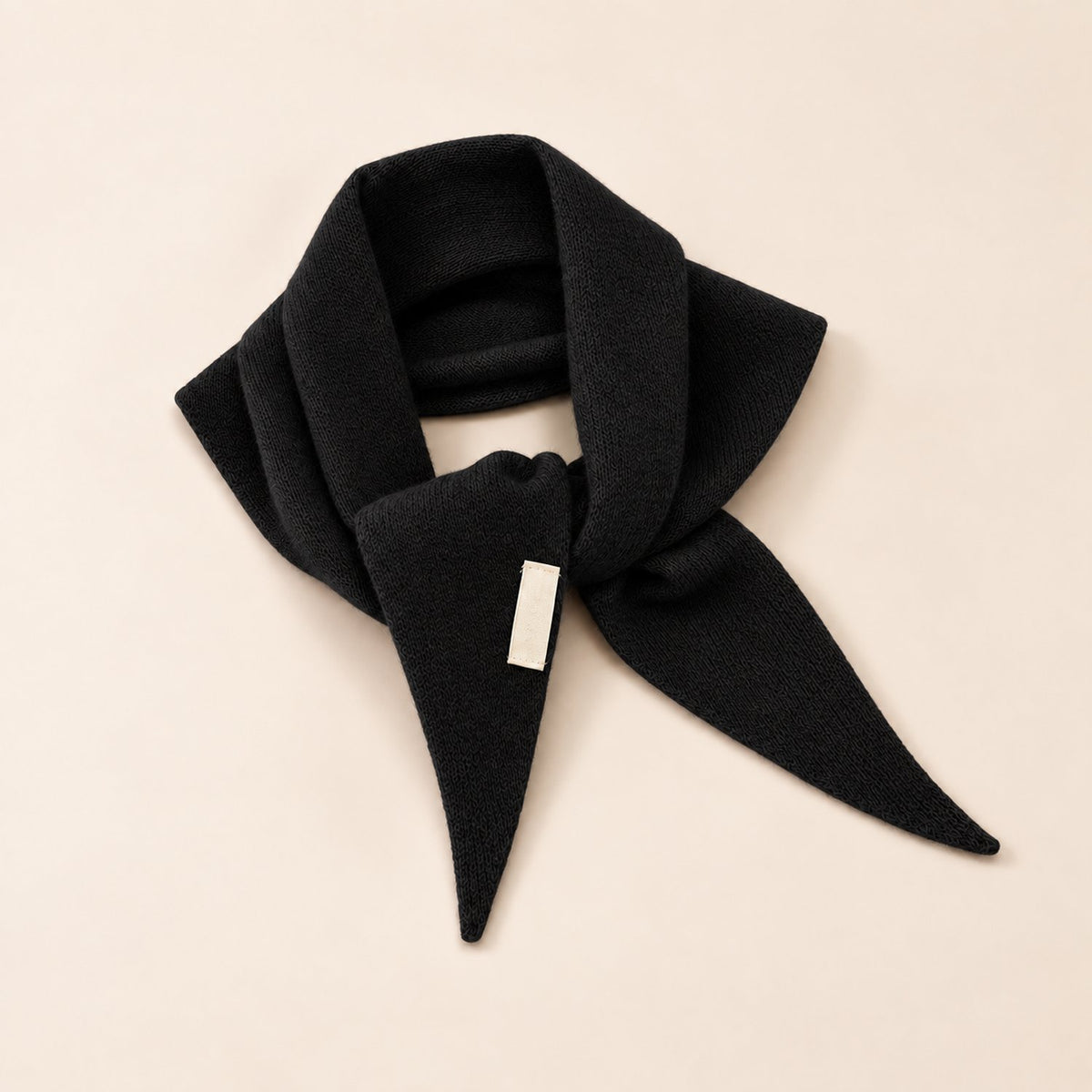 Foulard Triangle Laine — coloris noir