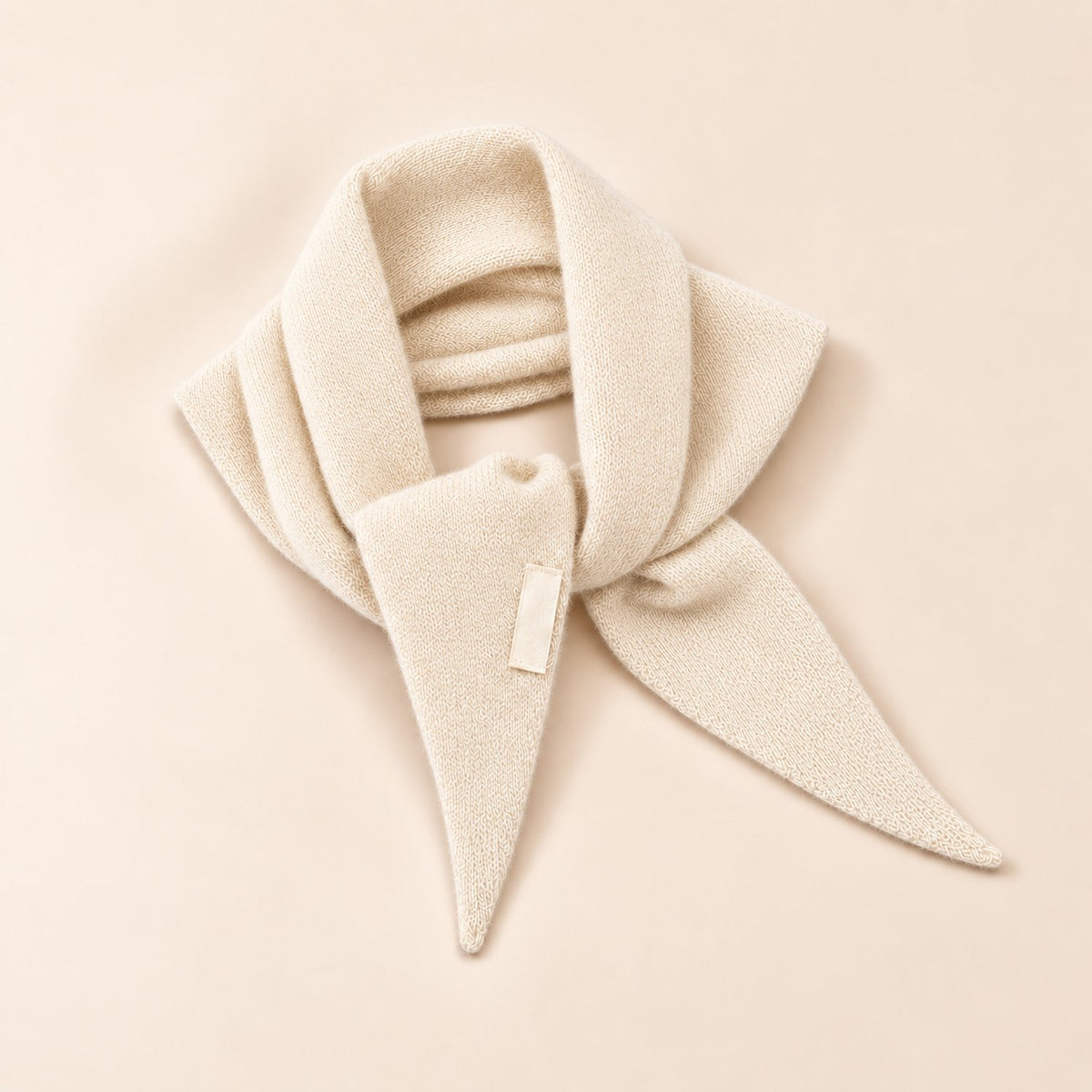 Foulard Triangle Laine — coloris écru