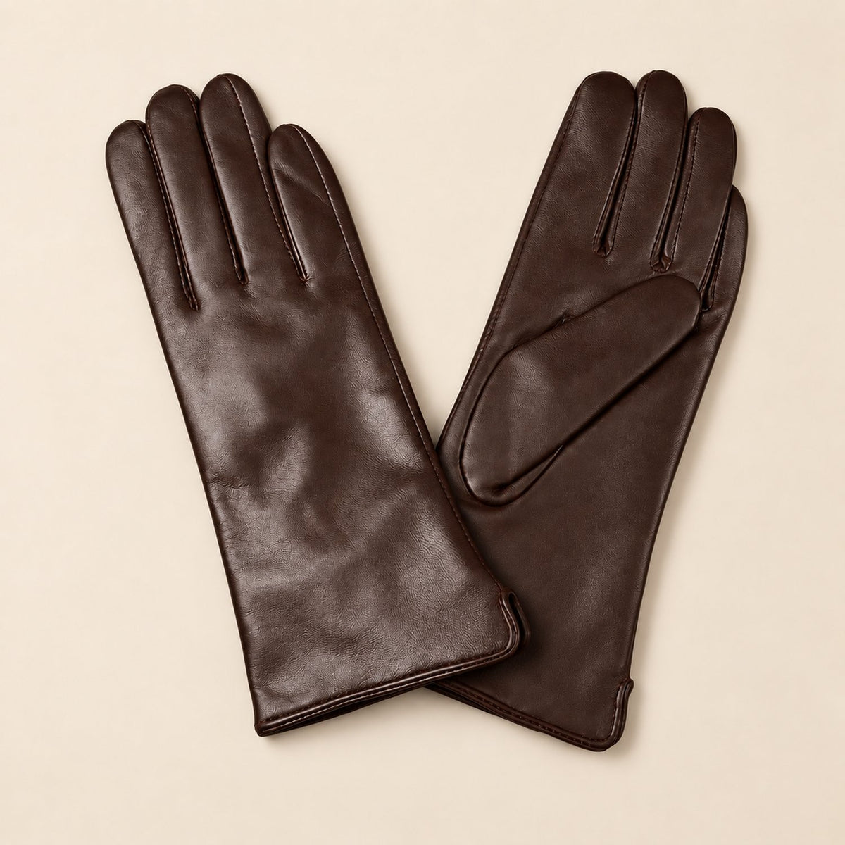 Gants Cuir Femme — coloris chocolat