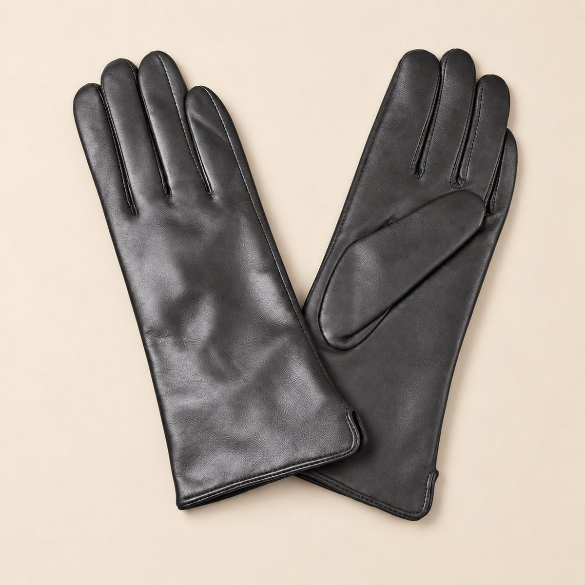 Gants Cuir Femme — coloris gris anthracite