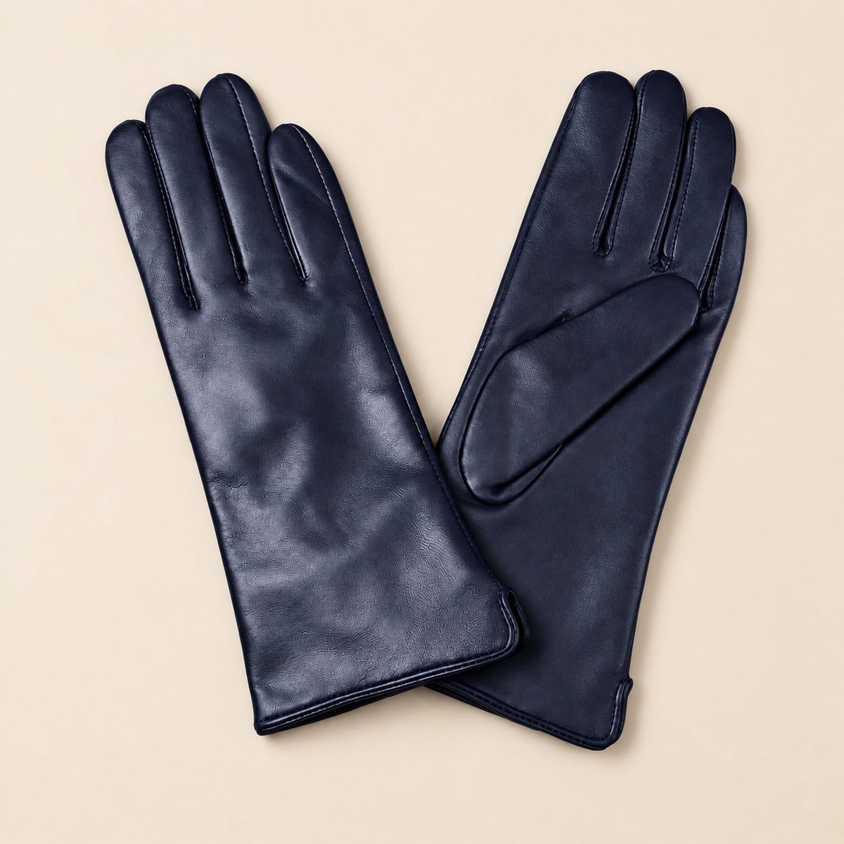 Gants Cuir Femme — coloris marine