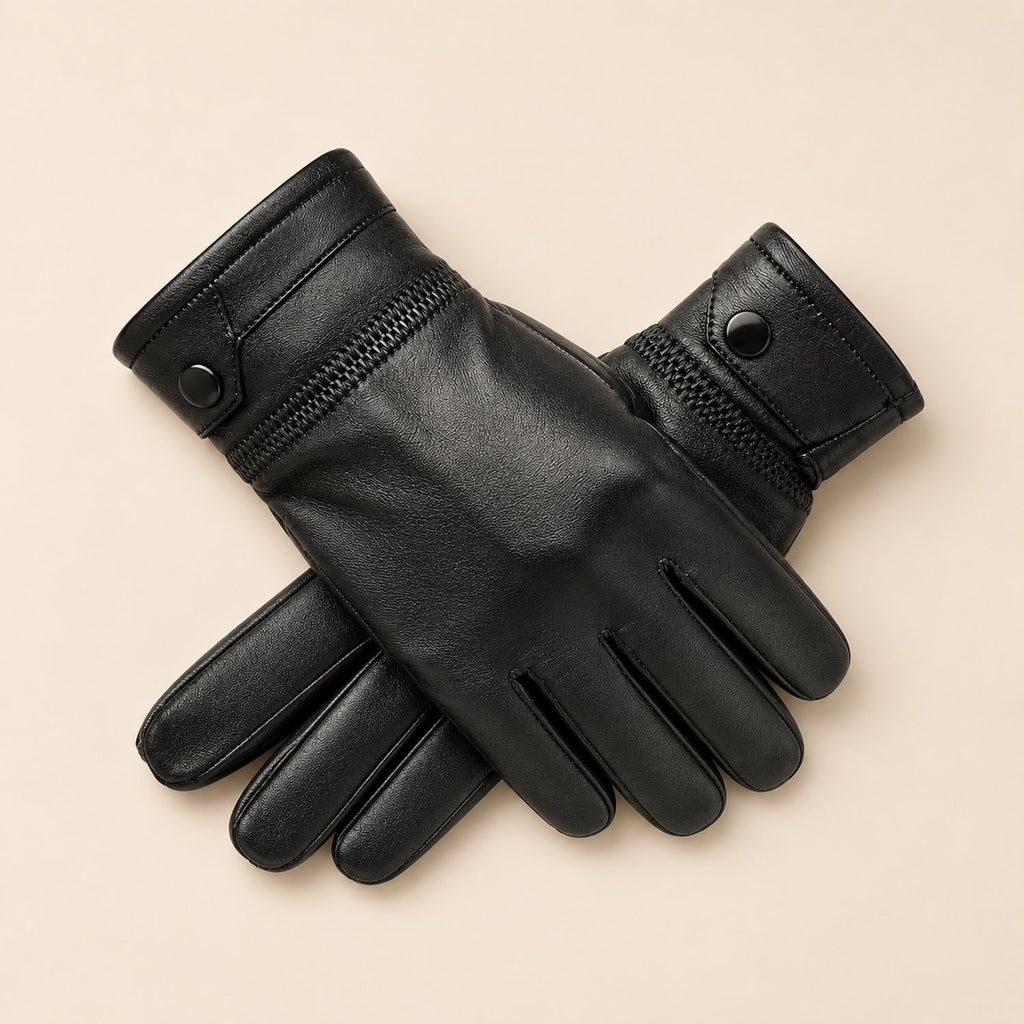 Gants Cuir Homme — coloris noir