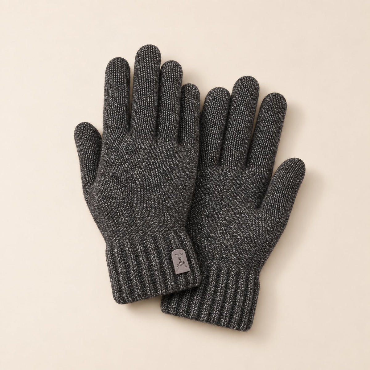 Gants Tricot Homme Tactiles — coloris gris